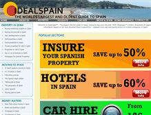 Tablet Screenshot of idealspain.com